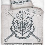 Harry Potter Hogwarts School Sengetøj, 100 procent bomuld